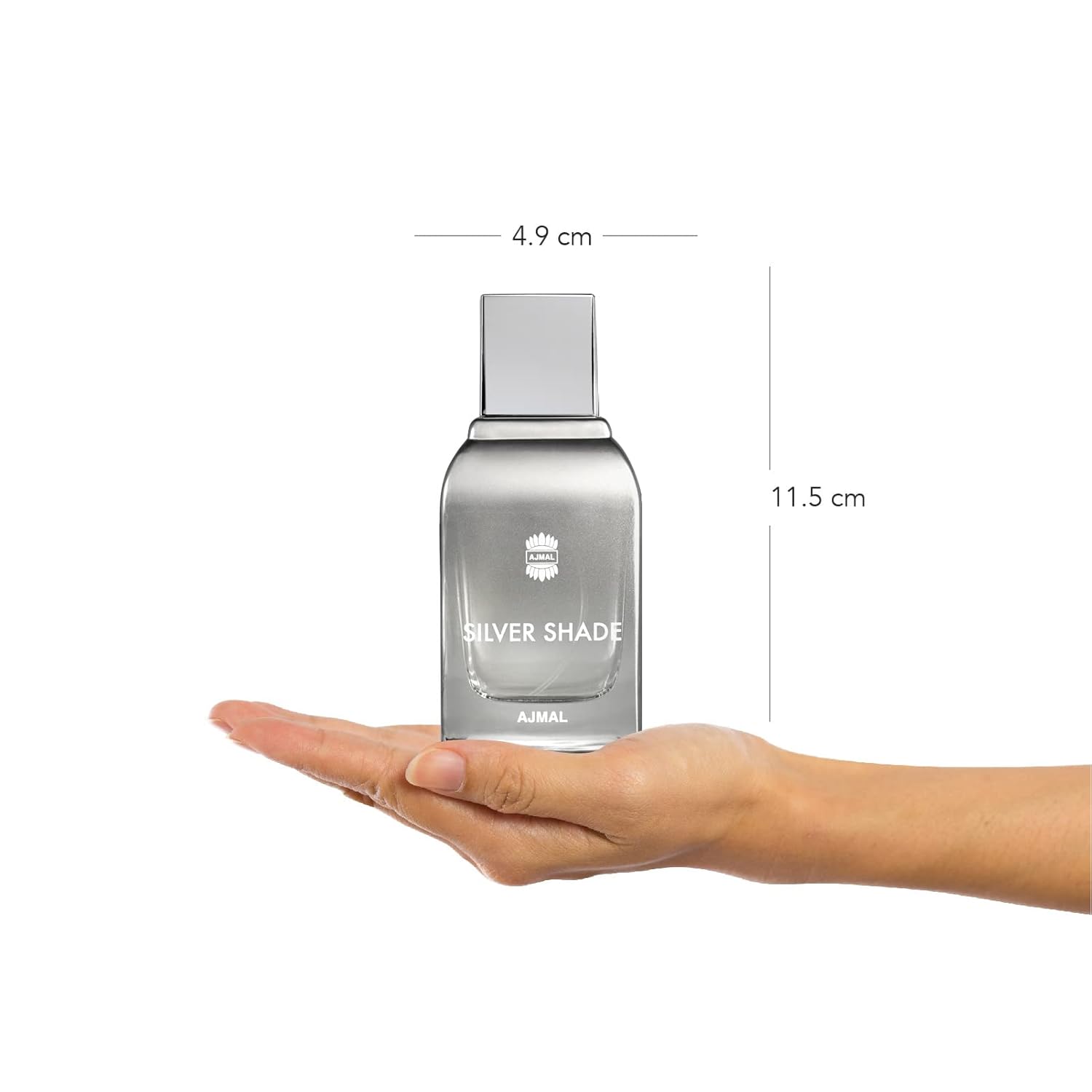 Ajmal Silver Shade Perfume for Men | 100ml Eau De Parfum for Man | Perfume for Man with Citrus, Fruity & Floral Notes | Woody Fragrance with Musk, Sandalwood & Cedarwood | Versatile Cologne for Men
