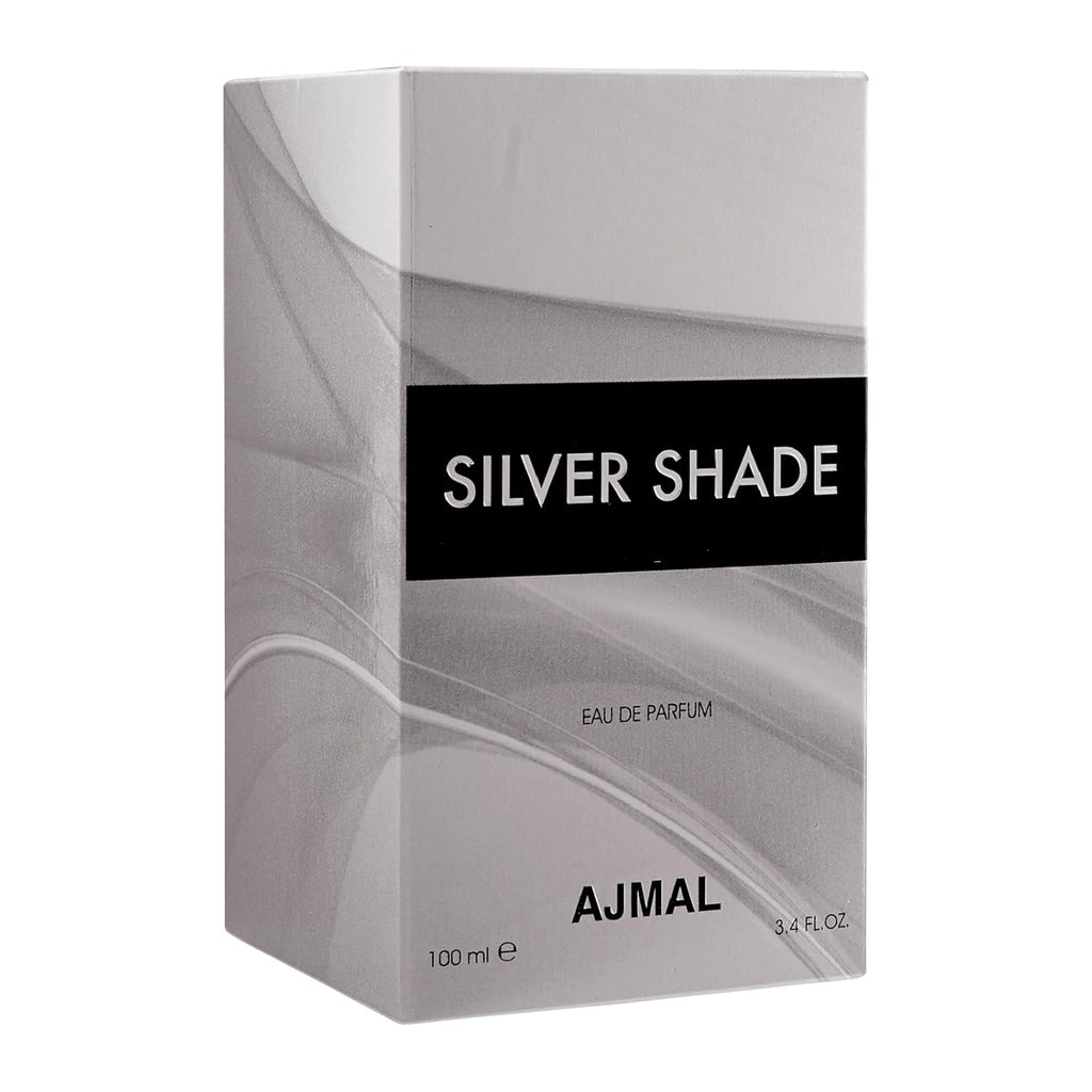 Ajmal Silver Shade Perfume for Men | 100ml Eau De Parfum for Man | Perfume for Man with Citrus, Fruity & Floral Notes | Woody Fragrance with Musk, Sandalwood & Cedarwood | Versatile Cologne for Men