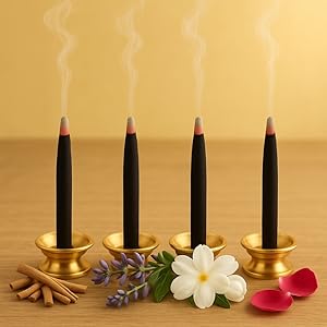 Pooja Paath Wet Dhoop Mogra Fragrance for Puja, Home & Office, Meditation & Festive Fresh Vibes - Pack of 12
