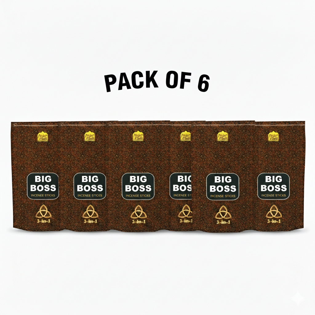 Pooja Path Big Boss 3 in 1 Agarbatti ( Pack of 6 )