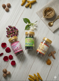 Pooja Paath Dhoop Cones Jar ( Pack of 3 ) ( Gulab , Mogra , Chandan ) ( 100 gm x 3 )