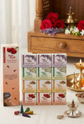 Pooja Paath Dhoop Cones ( Pack of 12 ) ( Gulab, Mogra , Chandan , Lavender )